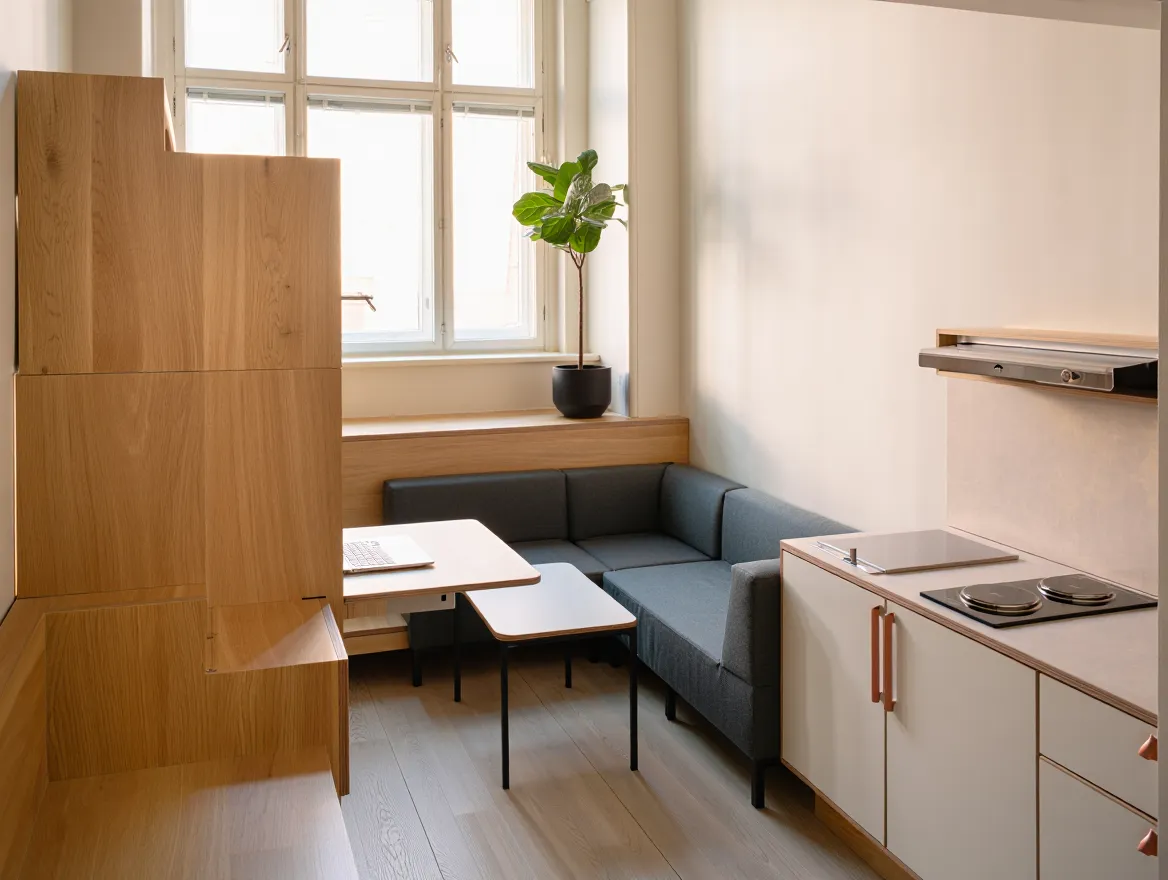 Compact furniture arrangement